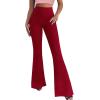imageHybrid ampamp Company Womens Super Comfy Flowy Wide Leg Palazzo Pants Made in USA8826red