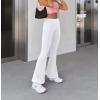 imageHybrid ampamp Company Womens Super Comfy Flowy Wide Leg Palazzo Pants Made in USA8826white