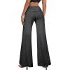 imageHybrid ampamp Company Womens Super Comfy Flowy Wide Leg Palazzo Pants Made in USACharcoal