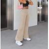 imageHybrid ampamp Company Womens Super Comfy Flowy Wide Leg Palazzo Pants Made in USAKhaki