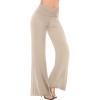 imageHybrid ampamp Company Womens Super Comfy Flowy Wide Leg Palazzo Pants Made in USAKhaki