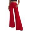 imageHybrid ampamp Company Womens Super Comfy Flowy Wide Leg Palazzo Pants Made in USARed