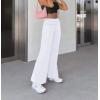 imageHybrid ampamp Company Womens Super Comfy Flowy Wide Leg Palazzo Pants Made in USAWhite