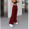 imageHybrid ampamp Company Womens Super Comfy Flowy Wide Leg Palazzo Pants Made in USAWine