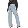 imageHybrid ampamp Company Womens Wide Leg High Rise Super Comfy Stretch Denim Pants Trendy Relaxed Fit Jeans with PocketsTintedblue