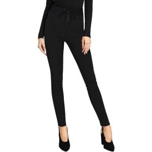 imageHybrid ampamp Company Womens Casual Leggings Elastic Waistband Skinny PantsP47908skblack