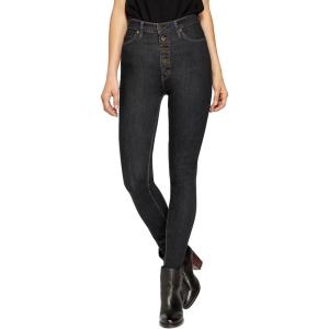 imageHybrid ampamp Company Womens Classic Denim Mid Rise Skinny Jeans Super Stretch PantsBlack