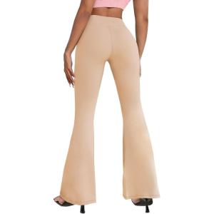 imageHybrid ampamp Company Womens Super Comfy Flowy Wide Leg Palazzo Pants Made in USA8826beigeKhak