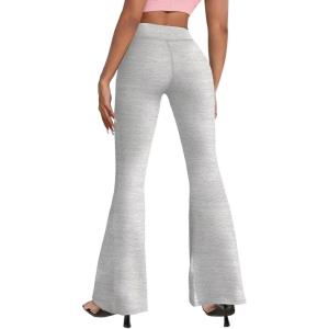 imageHybrid ampamp Company Womens Super Comfy Flowy Wide Leg Palazzo Pants Made in USA8826heather Beige