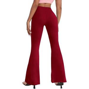 imageHybrid ampamp Company Womens Super Comfy Flowy Wide Leg Palazzo Pants Made in USA8826red