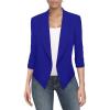 imageHybrid ampamp Company Versatile and Modern Womens Nylon Ponte De Roma Open Blazer JacketJk11331073troyal