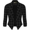 image:imageHybrid amp Company Lightweight Open Front Cardigan Classic Ruched Sleeve Work Office Blazer Suit Jackets11297blackWhite