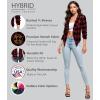 image:imageHybrid amp Company Lightweight Open Front Cardigan Classic Ruched Sleeve Work Office Blazer Suit Jackets11394winblk