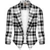 image:imageHybrid amp Company Lightweight Open Front Cardigan Classic Ruched Sleeve Work Office Blazer Suit Jackets11396blkivo