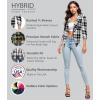 image:imageHybrid amp Company Lightweight Open Front Cardigan Classic Ruched Sleeve Work Office Blazer Suit Jackets11396blkivo