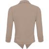 image:imageHybrid amp Company Lightweight Open Front Cardigan Classic Ruched Sleeve Work Office Blazer Suit JacketsBeige