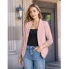 image:imageHybrid amp Company Lightweight Open Front Cardigan Classic Ruched Sleeve Work Office Blazer Suit JacketsBlush