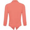 image:imageHybrid amp Company Lightweight Open Front Cardigan Classic Ruched Sleeve Work Office Blazer Suit JacketsCoral