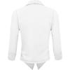 image:imageHybrid amp Company Lightweight Open Front Cardigan Classic Ruched Sleeve Work Office Blazer Suit JacketsIvory