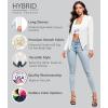 image:imageHybrid amp Company Lightweight Open Front Cardigan Classic Ruched Sleeve Work Office Blazer Suit JacketsIvory9789