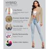 image:imageHybrid amp Company Lightweight Open Front Cardigan Classic Ruched Sleeve Work Office Blazer Suit JacketsKhaki9789
