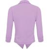 image:imageHybrid amp Company Lightweight Open Front Cardigan Classic Ruched Sleeve Work Office Blazer Suit JacketsLilac