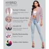 image:imageHybrid amp Company Lightweight Open Front Cardigan Classic Ruched Sleeve Work Office Blazer Suit JacketsMauve