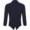 image:imageHybrid amp Company Lightweight Open Front Cardigan Classic Ruched Sleeve Work Office Blazer Suit JacketsNavy