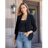 image:imageHybrid amp Company Lightweight Open Front Cardigan Classic Ruched Sleeve Work Office Blazer Suit JacketsNavy