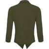 image:imageHybrid amp Company Lightweight Open Front Cardigan Classic Ruched Sleeve Work Office Blazer Suit JacketsOlive