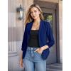 image:imageHybrid amp Company Lightweight Open Front Cardigan Classic Ruched Sleeve Work Office Blazer Suit JacketsRoyal