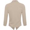 image:imageHybrid amp Company Lightweight Open Front Cardigan Classic Ruched Sleeve Work Office Blazer Suit JacketsStone