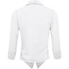 image:imageHybrid amp Company Lightweight Open Front Cardigan Classic Ruched Sleeve Work Office Blazer Suit JacketsWhite