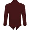 image:imageHybrid amp Company Lightweight Open Front Cardigan Classic Ruched Sleeve Work Office Blazer Suit JacketsWine