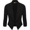 image:imageHybrid amp Company Versatile and Modern Womens Nylon Ponte De Roma Open Blazer Jacket1073tblack
