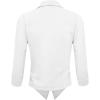 image:imageHybrid amp Company Versatile and Modern Womens Nylon Ponte De Roma Open Blazer JacketJk11331073twhite