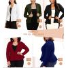 image:imageHybrid amp Company Versatile and Modern Womens Nylon Ponte De Roma Open Blazer JacketJk11331073twhite