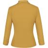 image:imageHybrid amp Company Womens Lightweight Casual Work Office Stretch Ponte Cardigan Blazer Jacket Made in USAMustard