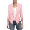 image:imageHybrid amp Company Versatile and Modern Womens Nylon Ponte De Roma Open Blazer JacketJk11331073tblush