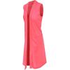 image:imageHybrid amp Company Womens Casual Sleeveless Open Front Drape CardiganNeon Pink
