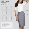 image:imageLexi Womens Stretch Pencil Skirts with Functional Pockets A Line amp Destructed Mini Denim SkirtsGrey