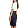 image:imageLexi Womens Stretch Pencil Skirts with Functional Pockets A Line amp Destructed Mini Denim SkirtsIndigo