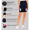 image:imageLexi Womens Stretch Pencil Skirts with Functional Pockets A Line amp Destructed Mini Denim SkirtsIndigo a