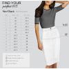 image:imageLexi Womens Stretch Pencil Skirts with Functional Pockets A Line amp Destructed Mini Denim SkirtsSk19411white