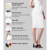 image:imageLexi Womens Stretch Pencil Skirts with Functional Pockets A Line amp Destructed Mini Denim SkirtsSk19411white