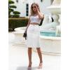 image:imageLexi Womens Stretch Pencil Skirts with Functional Pockets A Line amp Destructed Mini Denim SkirtsSk19411white