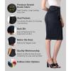 image:imageLexi Womens Stretch Pencil Skirts with Functional Pockets A Line amp Destructed Mini Denim SkirtsSk22885blue Black