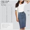 image:imageLexi Womens Stretch Pencil Skirts with Functional Pockets A Line amp Destructed Mini Denim SkirtsSk22890potassium