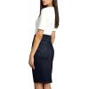 image:imageLexi Womens Stretch Pencil Skirts with Functional Pockets A Line amp Destructed Mini Denim SkirtsSkrk0064dark Wash
