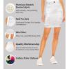 image:imageLexi Womens Stretch Pencil Skirts with Functional Pockets A Line amp Destructed Mini Denim SkirtsSks22895white